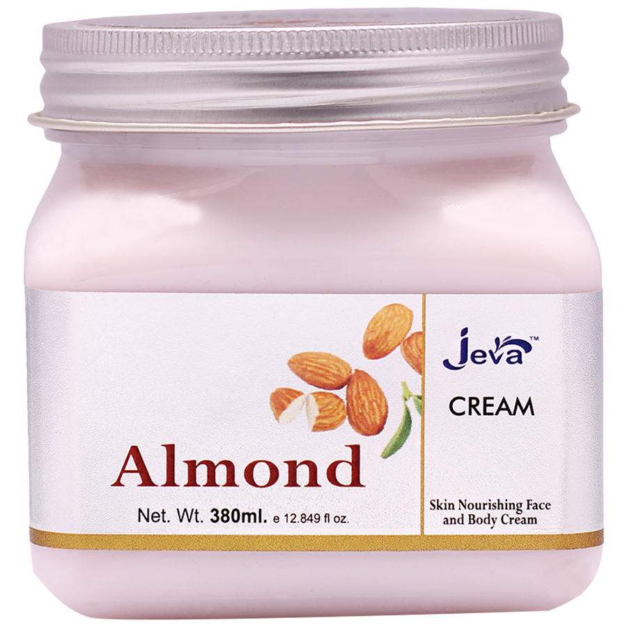 Jeva Almond Skin Nourishing Face & Body Cream - For Dry & Normal Skin