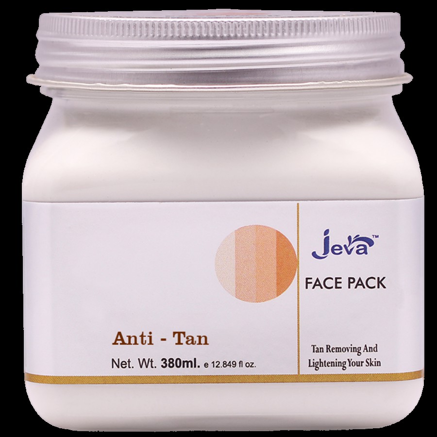 Jeva Anti-tan Tan Removing & Lightening Your Skin Face Pack - Lightens Blemishes