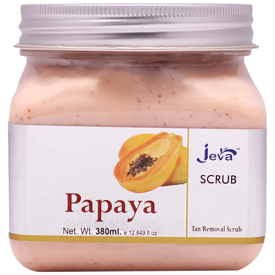 Jeva Papaya Tan Removal Scrub - For Skin Whitening