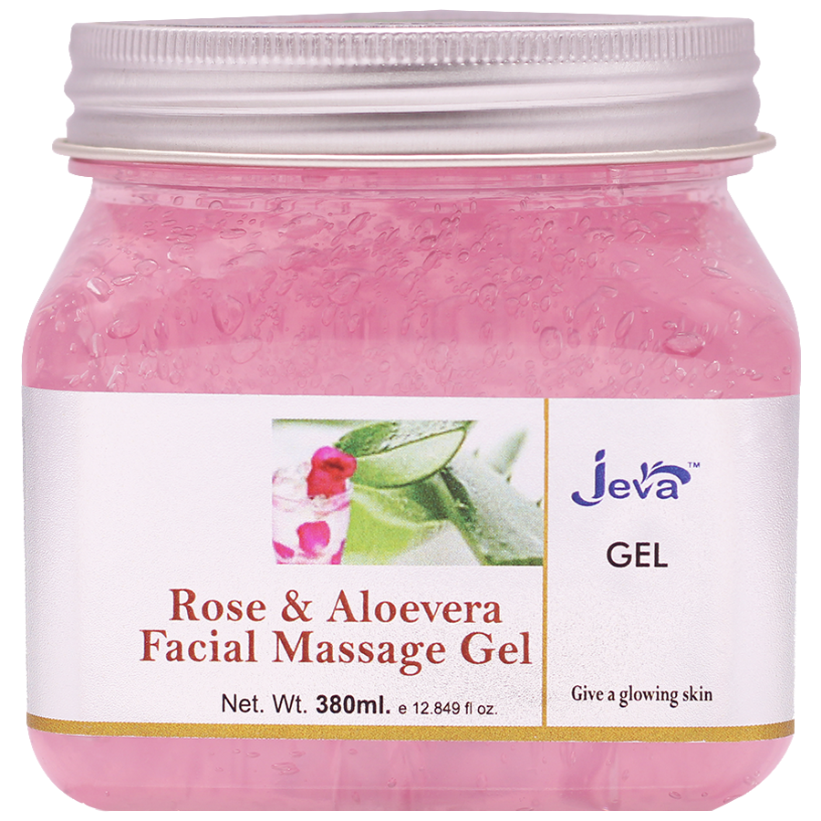 Jeva Rose & Aloe Vera Facial Massage Gel - For A Glowing Skin