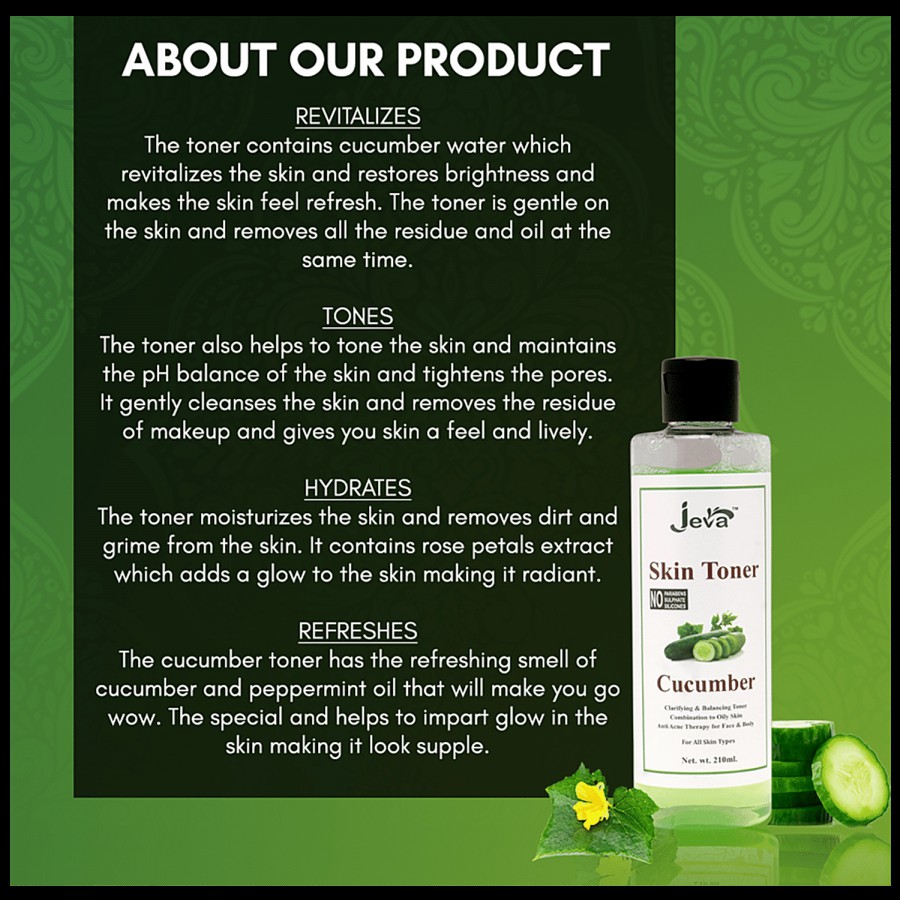 Jeva Skin Toner - Cucumber Water