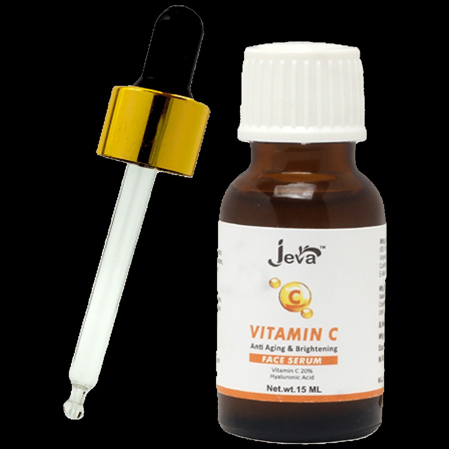 Jeva Vitamin C Serum With Hyaluronic Acid For Anti-Aging & Brightening