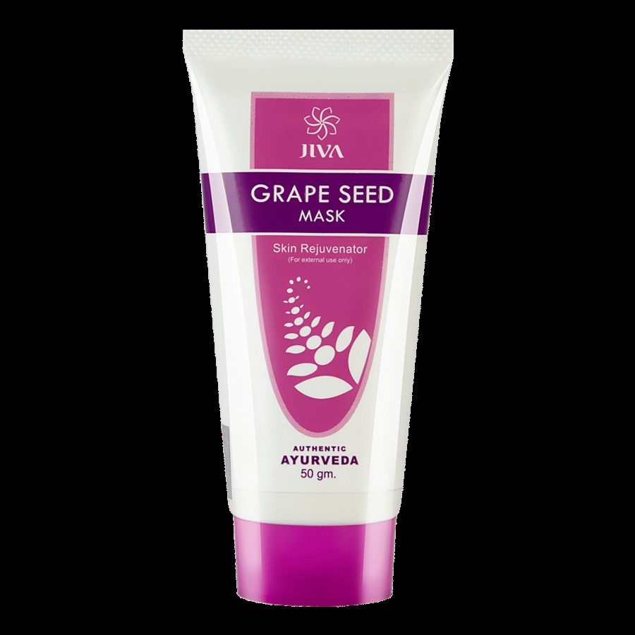 Jiva Ayurveda Grape Seed Mask Skin Rejuvenator - Rich In Vitamin E