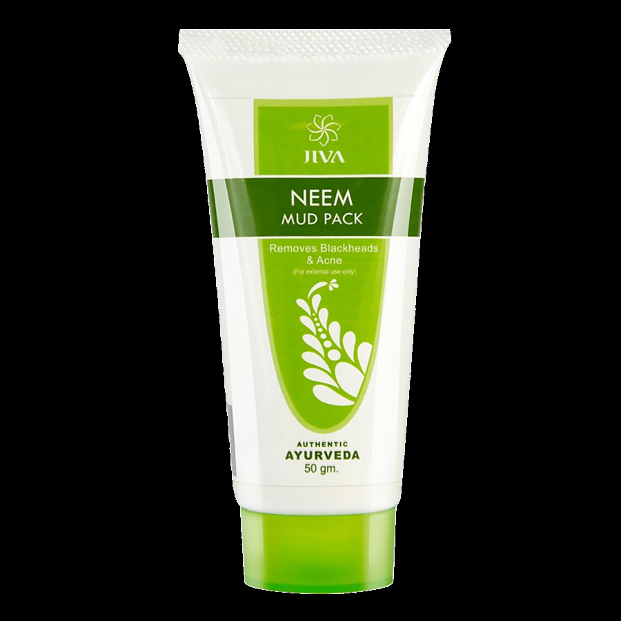 Jiva Ayurveda Neem Mud Pack - For Improving Skin Texture