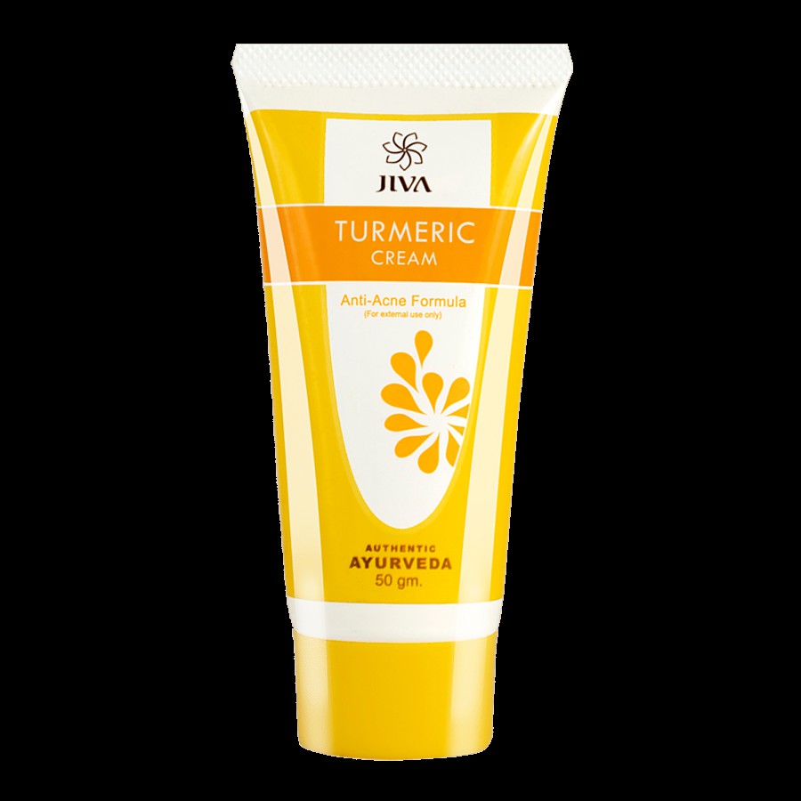 Jiva Ayurveda Turmeric Cream Anti-Acne Formula - Calms The Skin