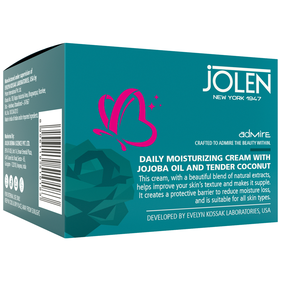 Jolen New York Daily Moisturizing Cream With Jojoba Oil & Tender Coconut - Hydrating