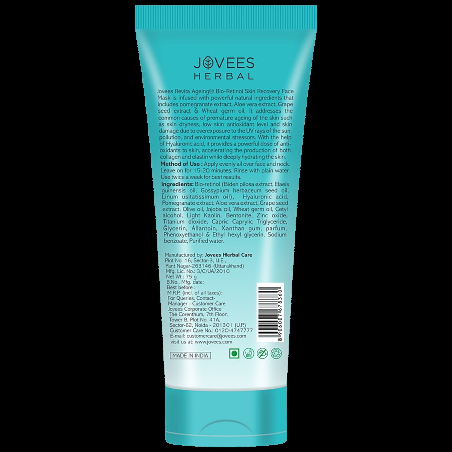 Jovees Herbal Revita Ageing Skin Recovery Face Mask - Bio-Retinol