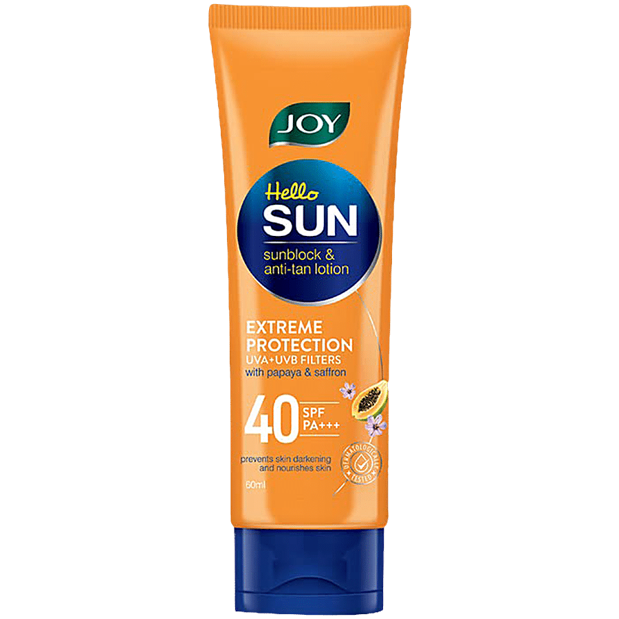 Joy Hello Sun SunBlock & Anti-Tan Lotion SPF40