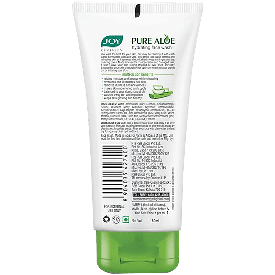 Joy Pure Aloe Hydrating Face Wash