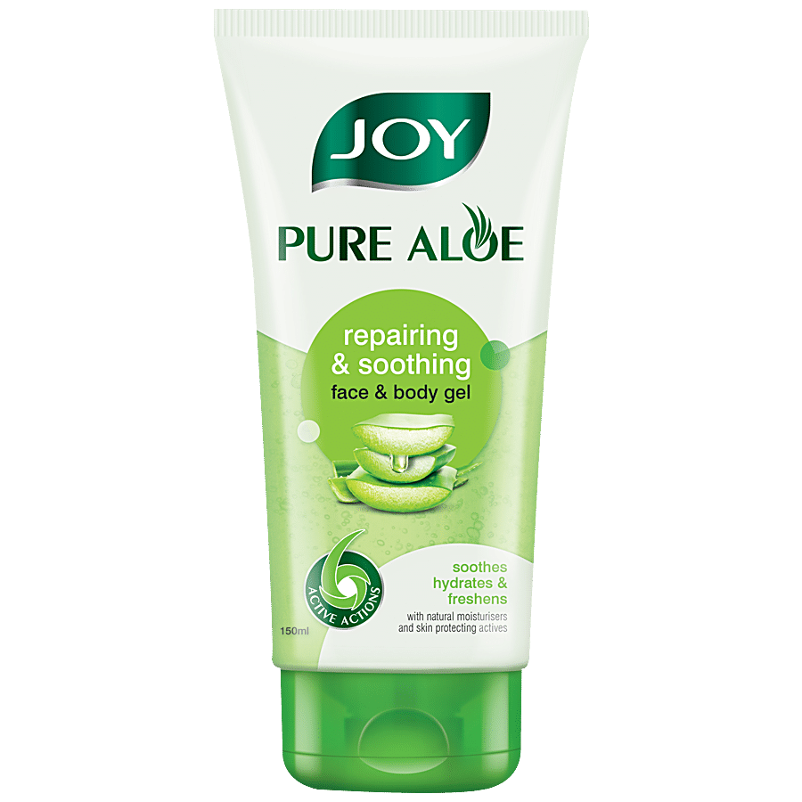 Joy Pure Aloe Repairing & Soothing Face & Body Gel - Helps Reduce Acne