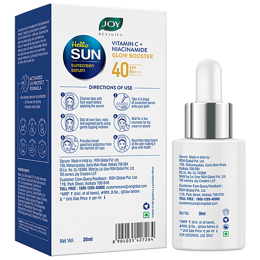 Joy Revive Hello Sun Sunscreen Serum - SPF 40