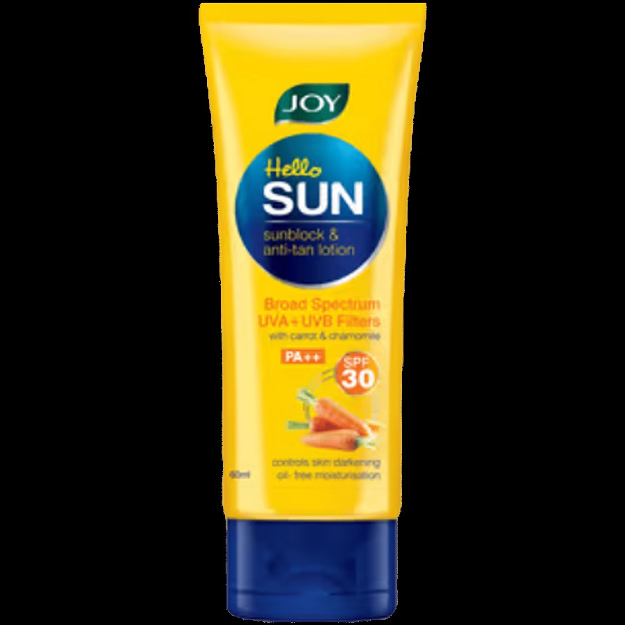 Joy Hello Sun Sunblock & Anti-tTan Lotion - SPF30