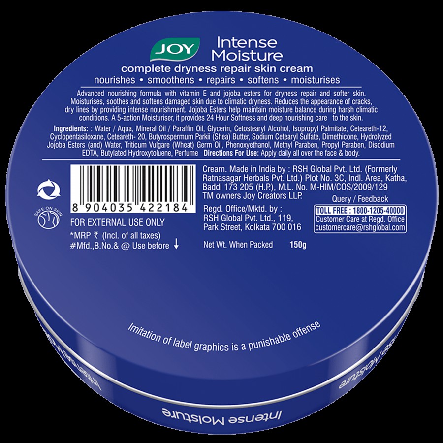 Joy Intense Moisture - Complete Dryness Repair Skin Cream