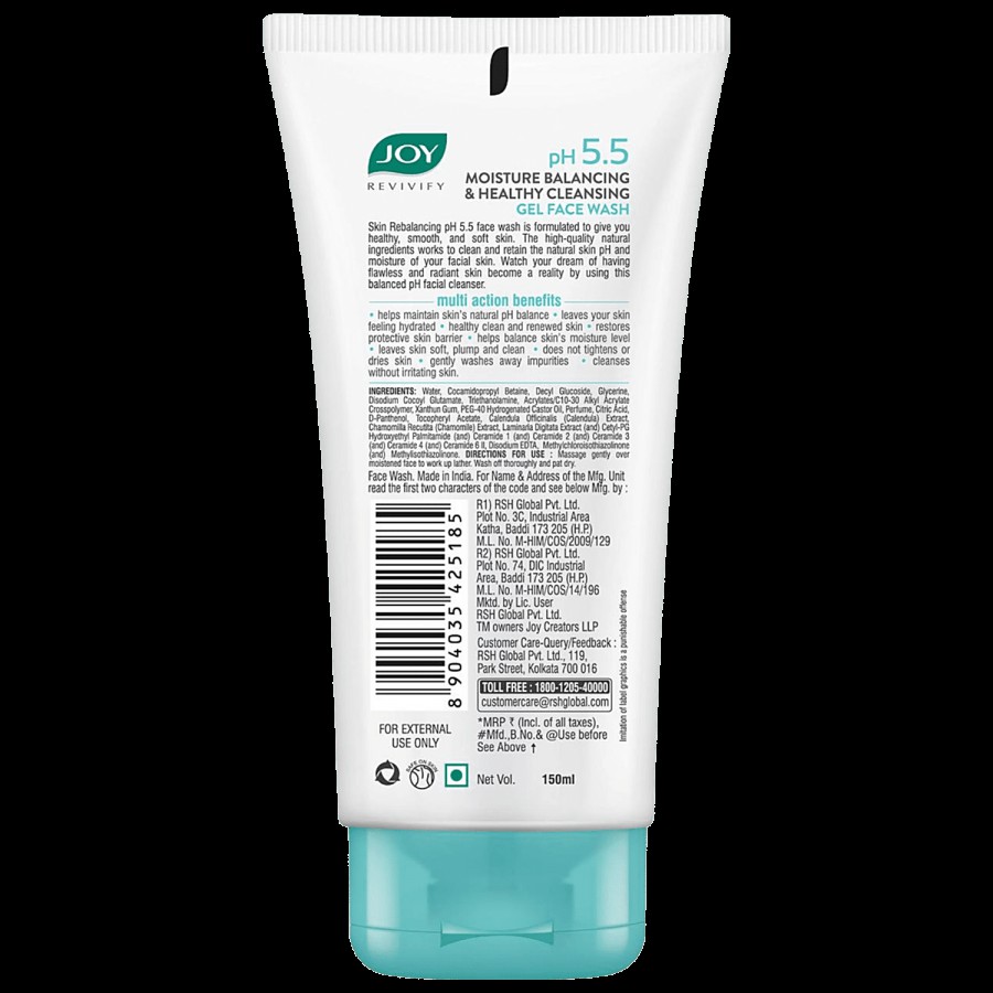 Joy ph 5.5 Moisture Balancing & Healthy Cleansing Gel Face Wash