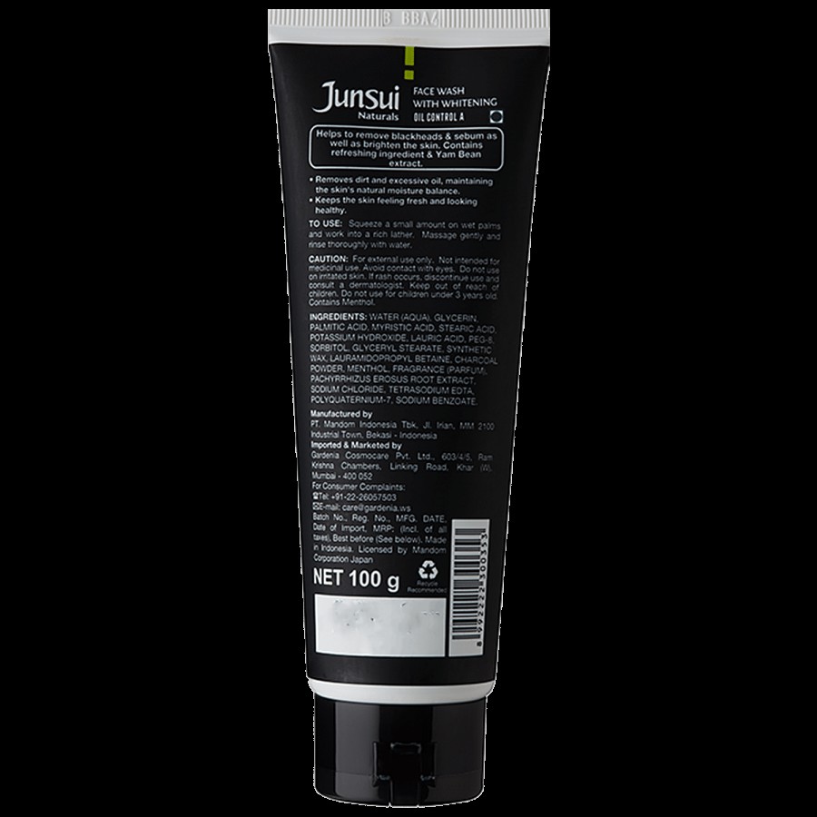 Junsui Naturals Face Wash With Whitening - Oil Control