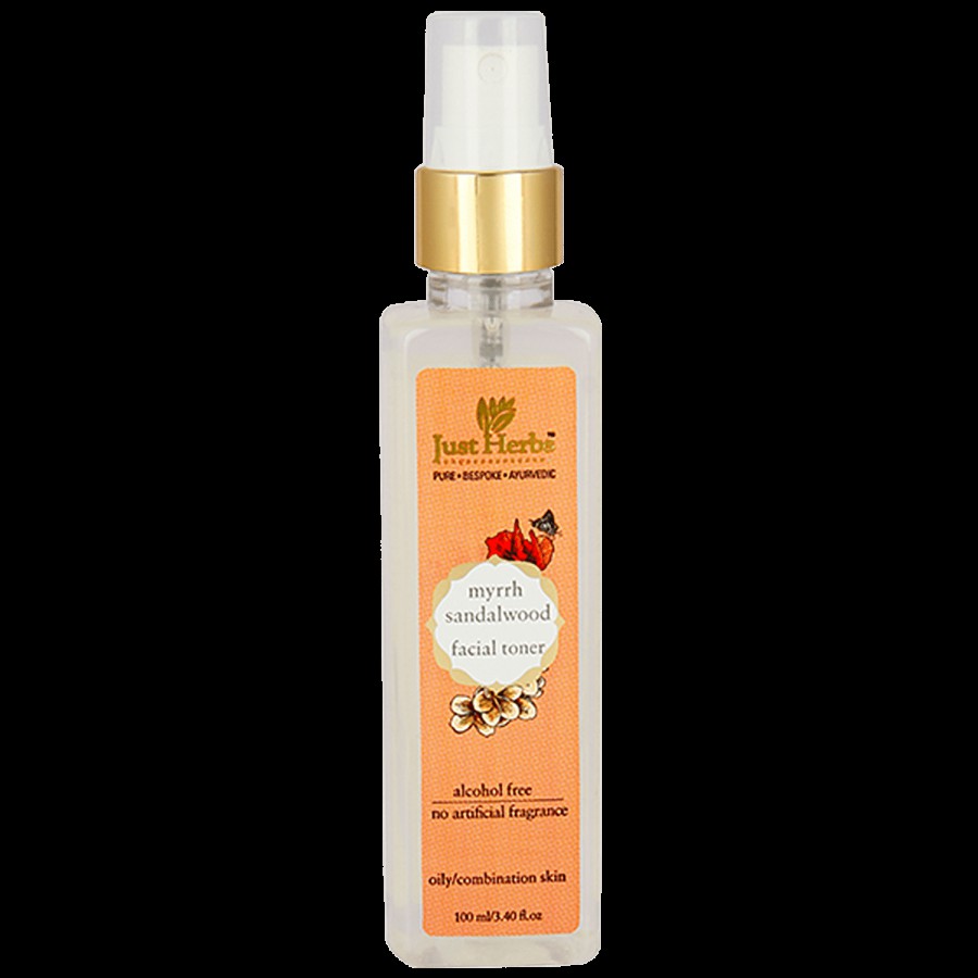 Just Herbs Myrrh Facial Toner - Sandalwood