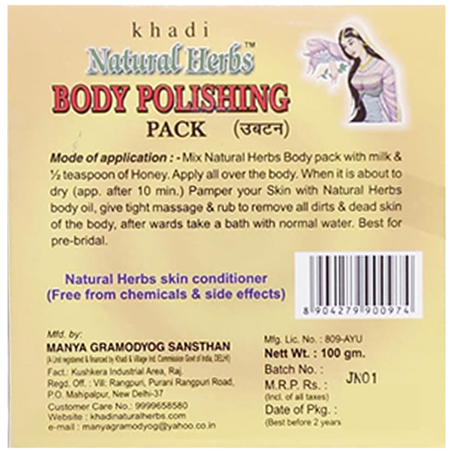 KHADI NATURAL HERBS Body Polishing Ubtan - With Natural Herbs