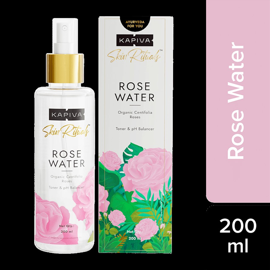 Kapiva Skin Rituals - Rose Water Toner & pH Balancer