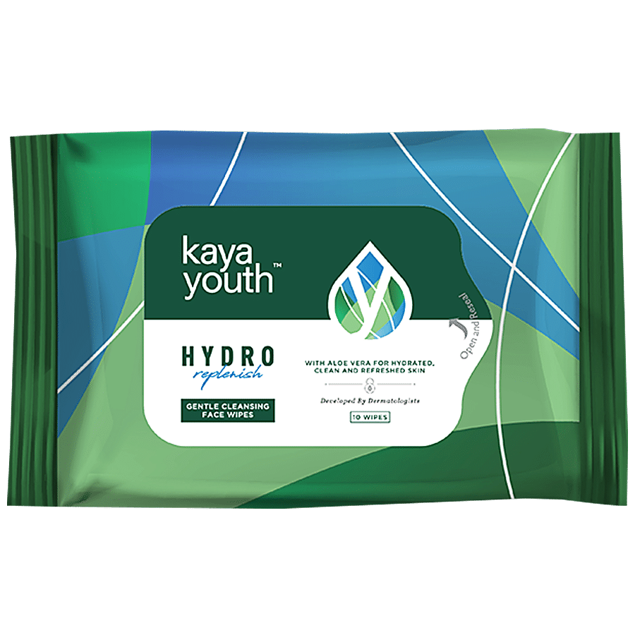 Kaya Youth Hydro Replenish Gentle Cleansing Wet Face Wipes