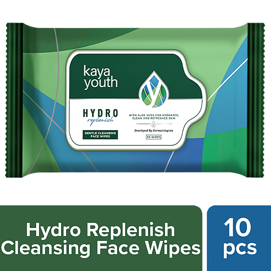 Kaya Youth Hydro Replenish Gentle Cleansing Wet Face Wipes