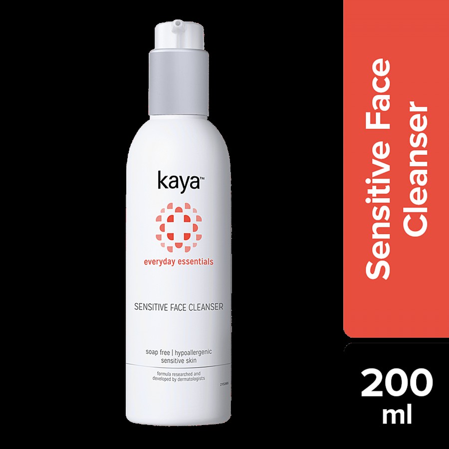 Kaya Clinic Everyday Essentials Sensitive Face Cleanser - For Hypoallergenic Sensitive Skin