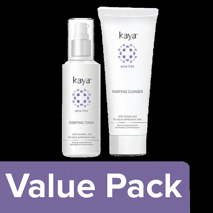 Kaya Clinic Purifying Cleanser 100 ml + Purifying Toner 100 ml