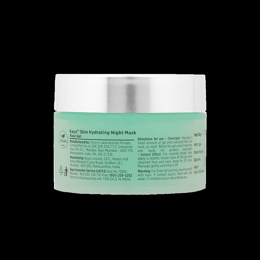 Kaya Clinic Skin Hydrating Night Mask - With Seaweed & Polyglutamic Acid