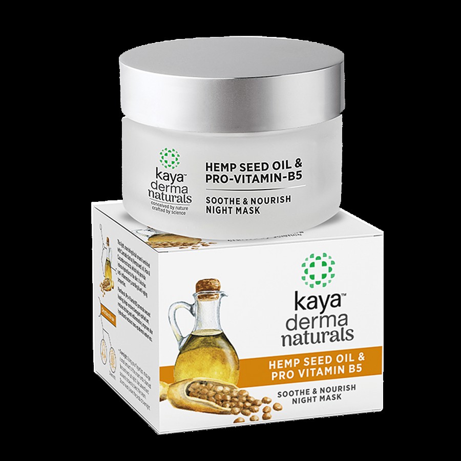 Kaya Clinic Soothe & Nourish Night Mask - With Hemp Seed Oil & Pro Vitamin B5