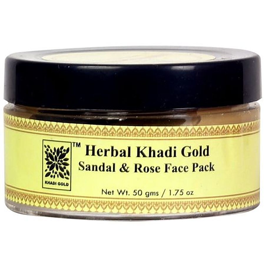 Khadi Gold Sandal & Rose Herbal Face Pack