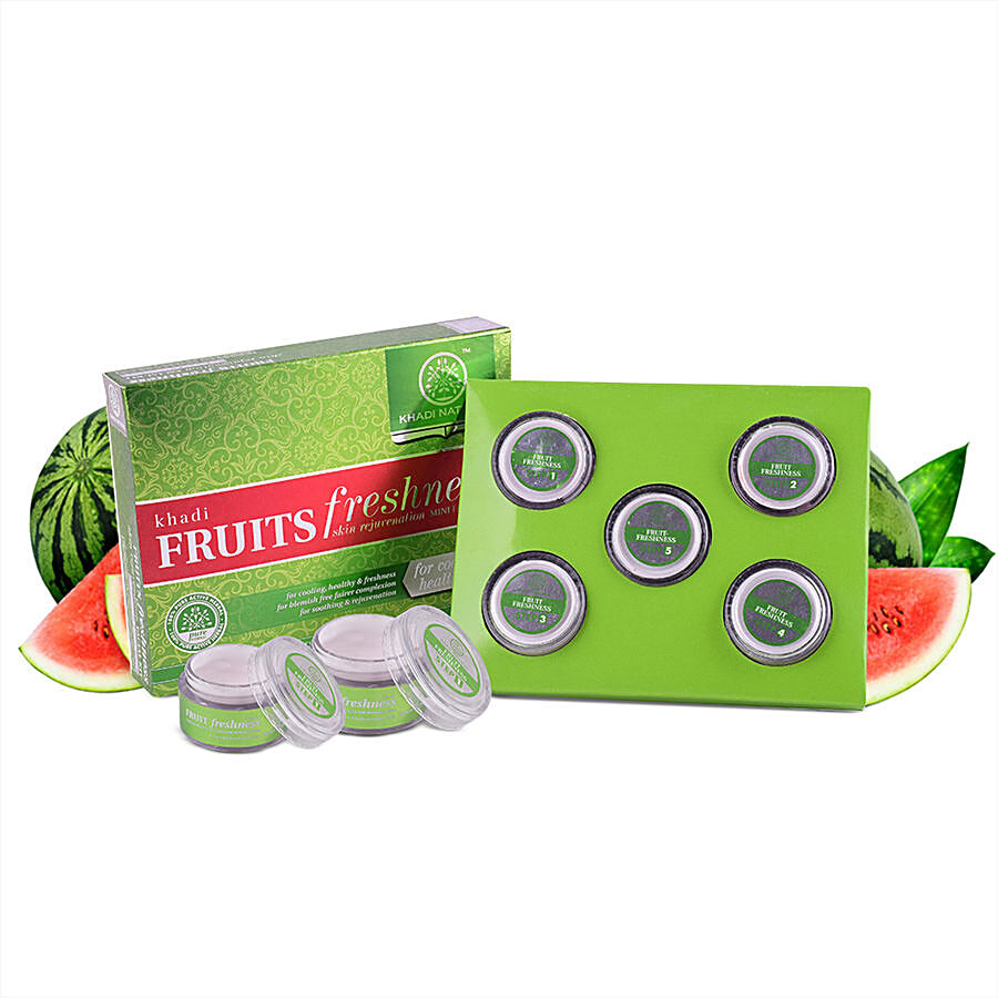 Khadi Natural Fruits Freshness Skin Rejuvenation Mini Facial Kit - Removes Oily