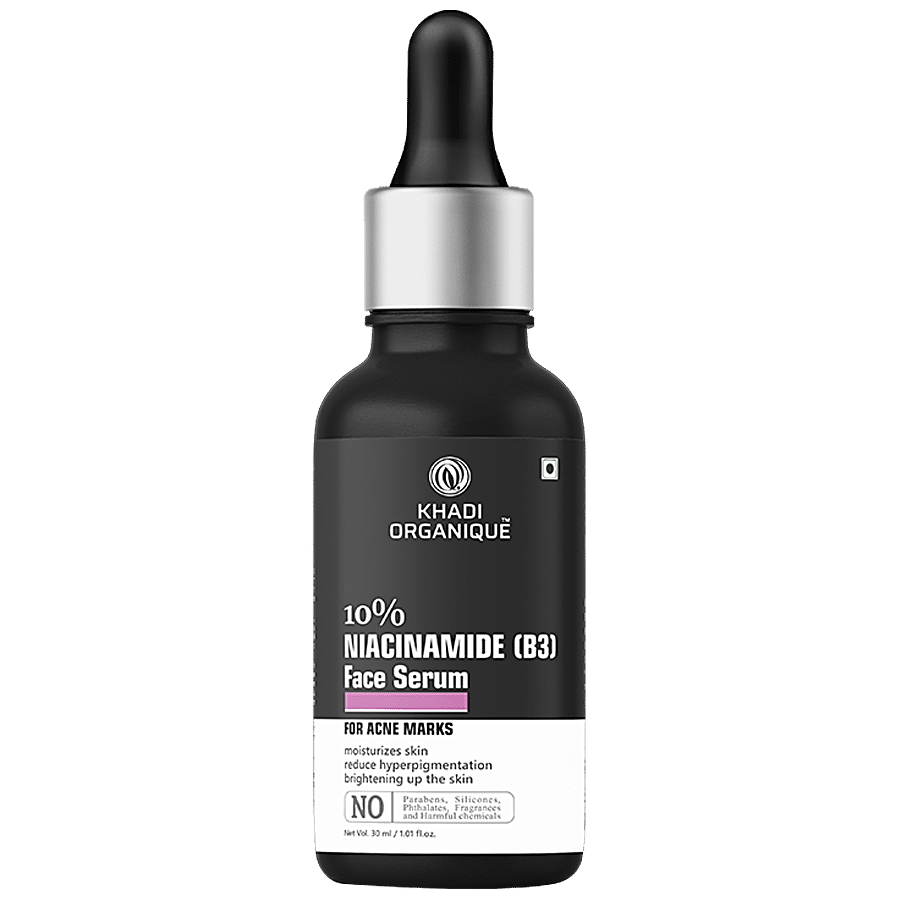 Khadi Organique 10% Niacinamide (B3) Face Serum - Moisturizes & Brightens Skin