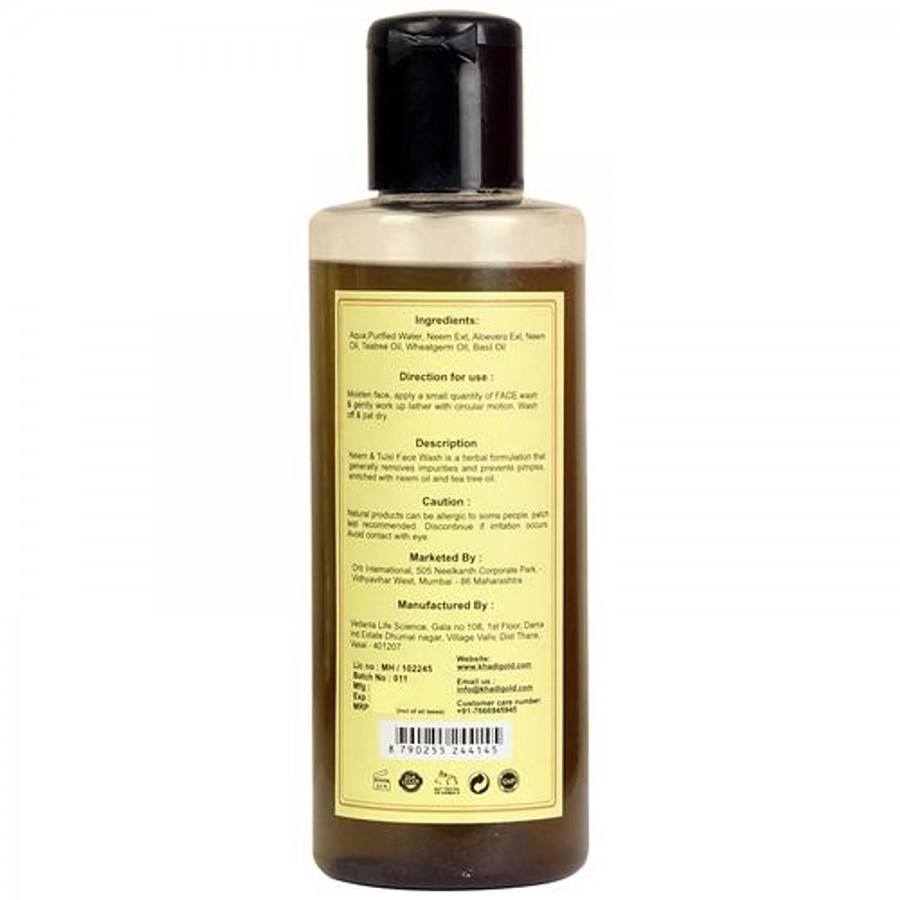 Khadi Gold Neem & Tulsi Herbal Face Wash