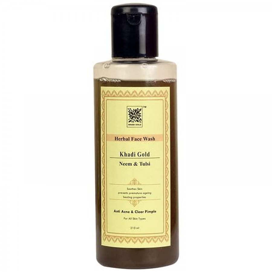 Khadi Gold Neem & Tulsi Herbal Face Wash