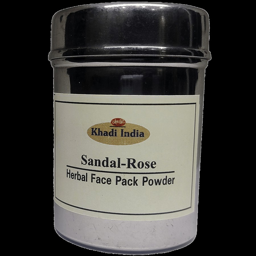 Khadi Herbal Face Pack Powder - Sandal Rose