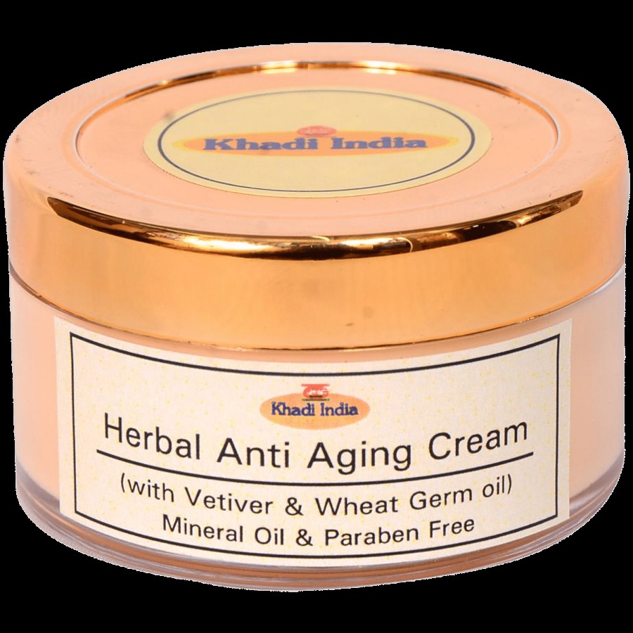 Khadi India Herbal Anti Aging Cream - Paraben Free