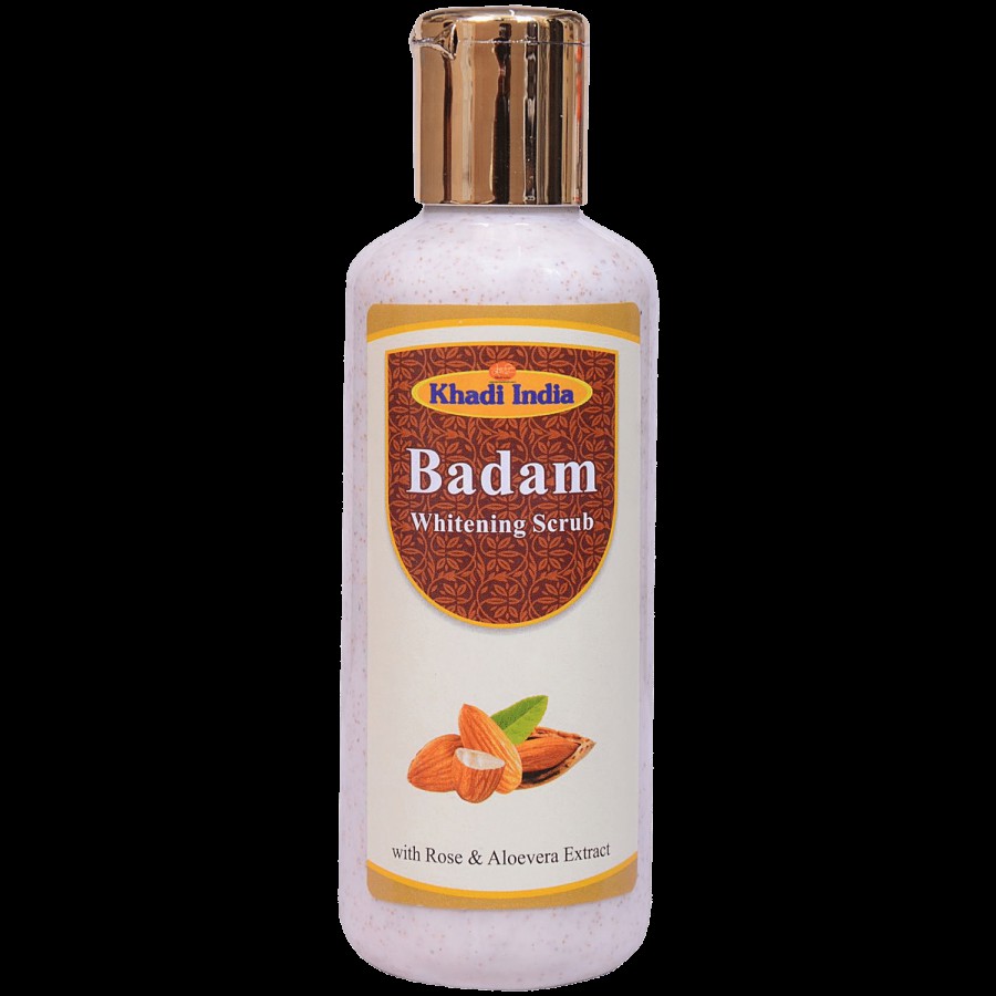 Khadi Manav Badam Whitening Scrub With Aloevera