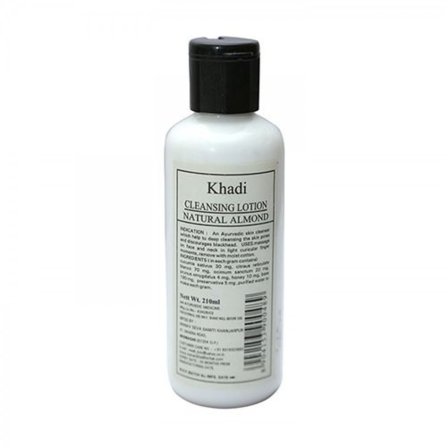 Khadi Manav Cleansing Lotion - Natural Almond