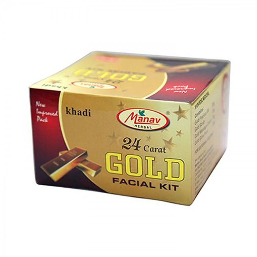 Khadi Manav Facial Kit - 24 Carat Gold