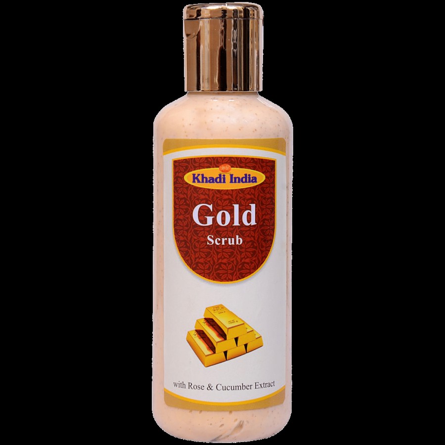 Khadi Manav Gold Scrub With Rose