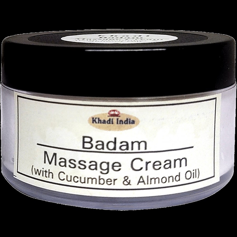 Khadi Manav Massage Cream - Badam