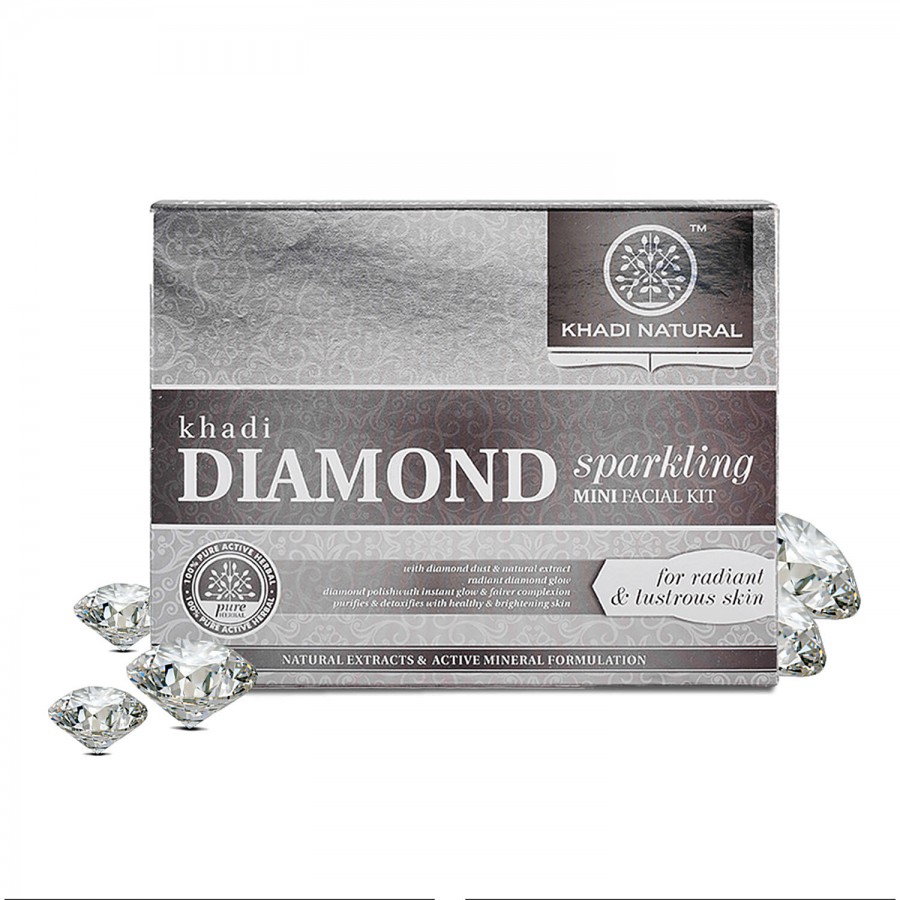 Khadi Natural Diamond Sparkling Mini Facial Kit - Radiant & Lustrous Skin