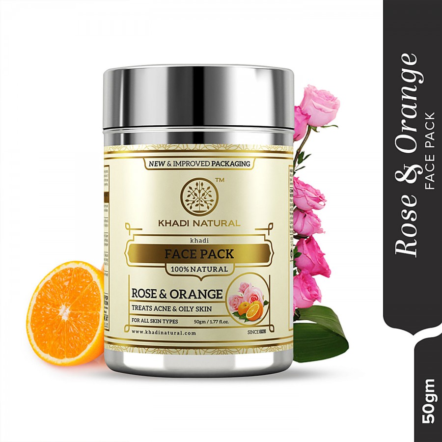 Khadi Natural Herbal Rose & Orange Face Pack