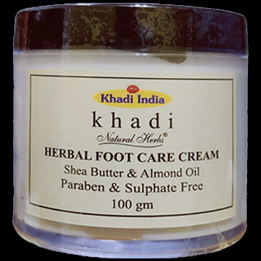 Khadi Natural Herbs Herbal Foot Care Cream - Shea Butter & Almond Oil