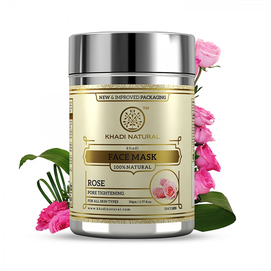 Khadi Natural Rose Face Mask - For Pore Tightening