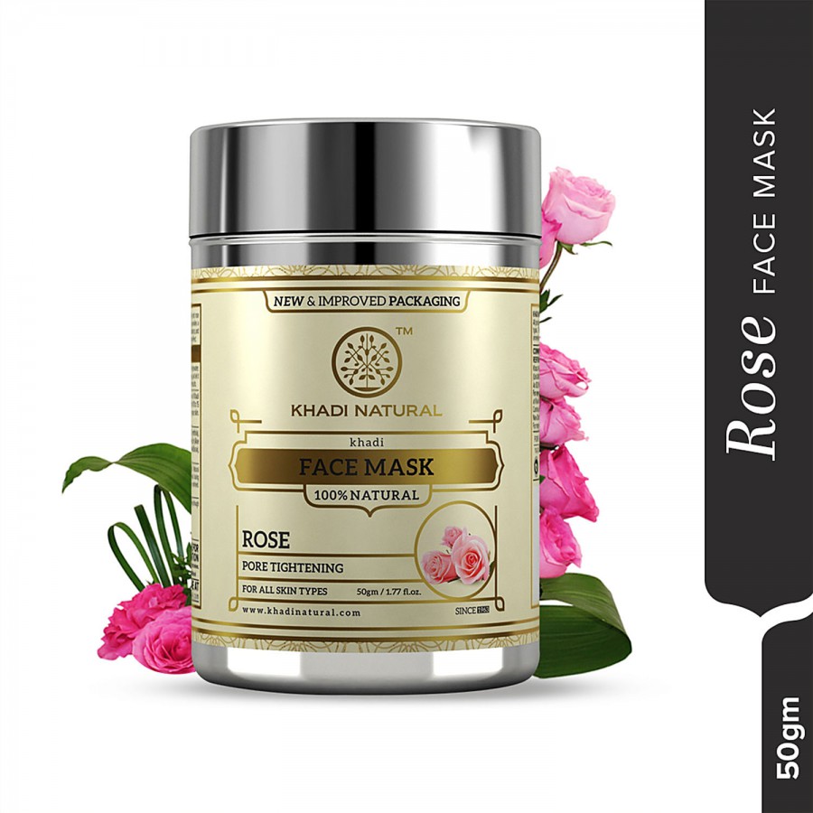 Khadi Natural Rose Face Mask - For Pore Tightening