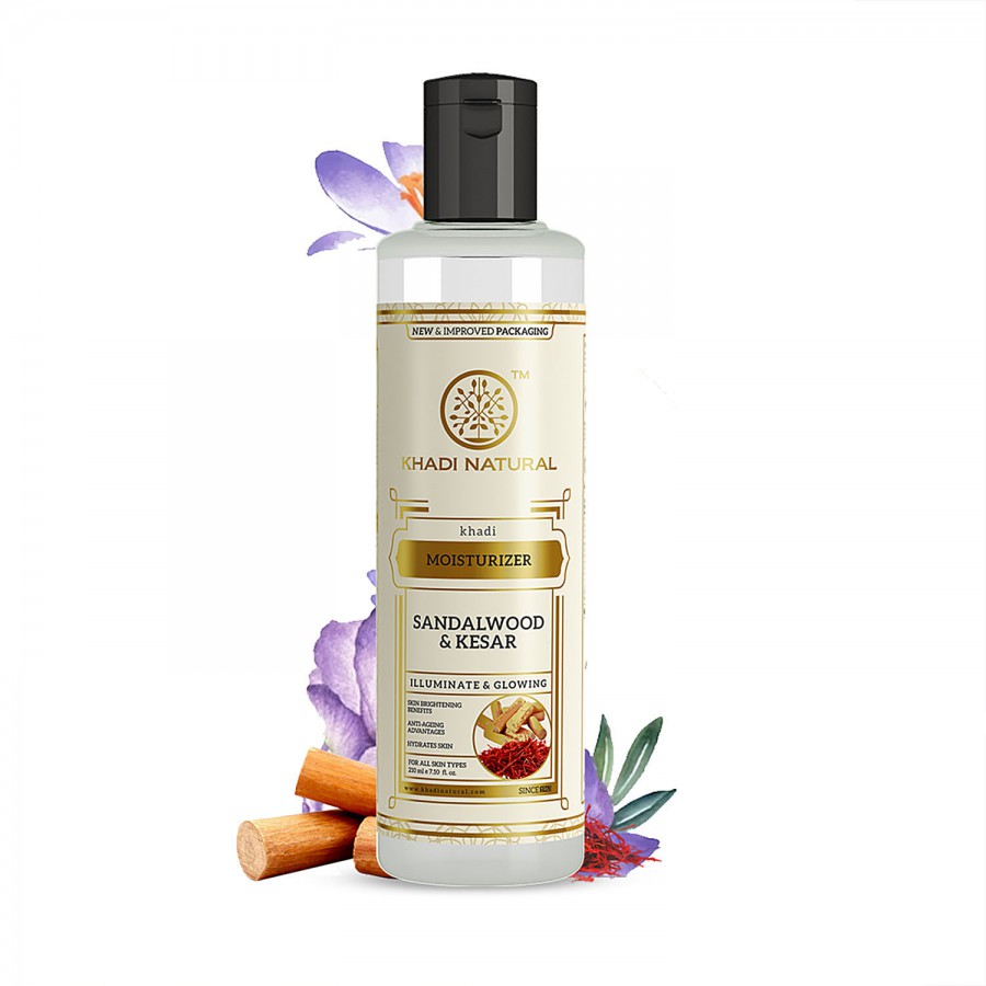 Khadi Natural Sandalwood & Kesar Moisturizer - Hydrates Skin