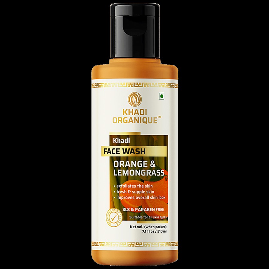 Khadi Organique Face Wash - Orange & Lemongrass