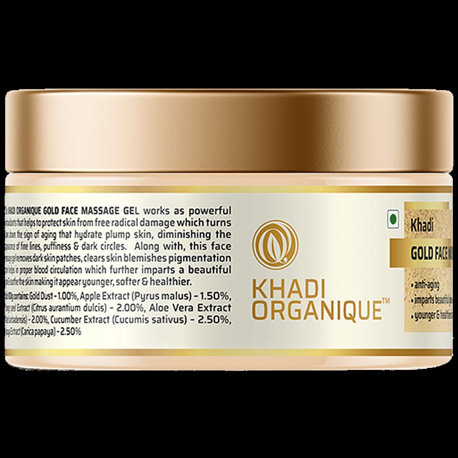 Khadi Organique Gold Face Massage Gel - For Face