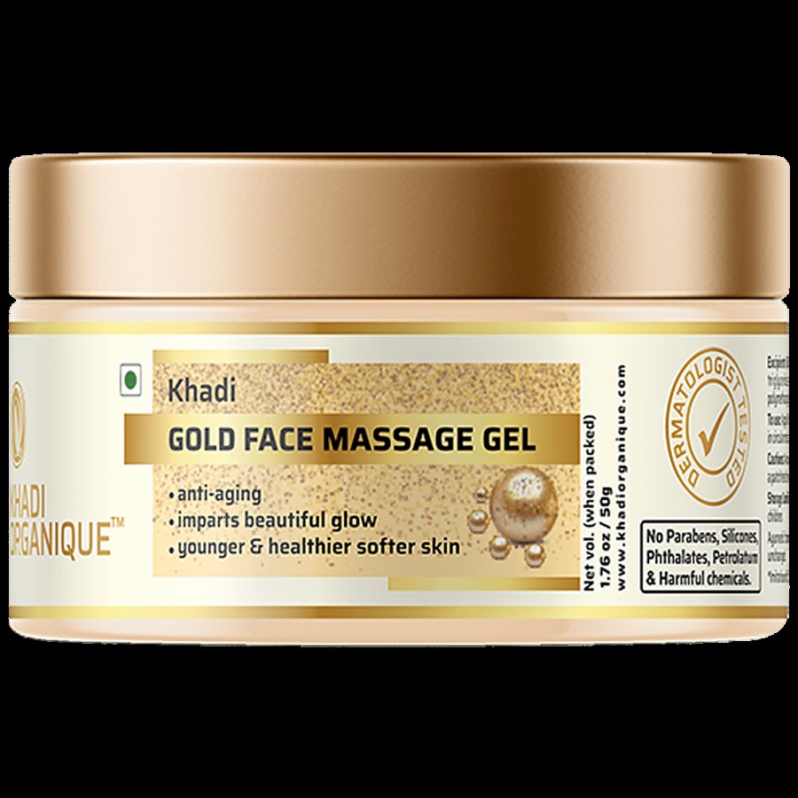 Khadi Organique Gold Face Massage Gel - For Face