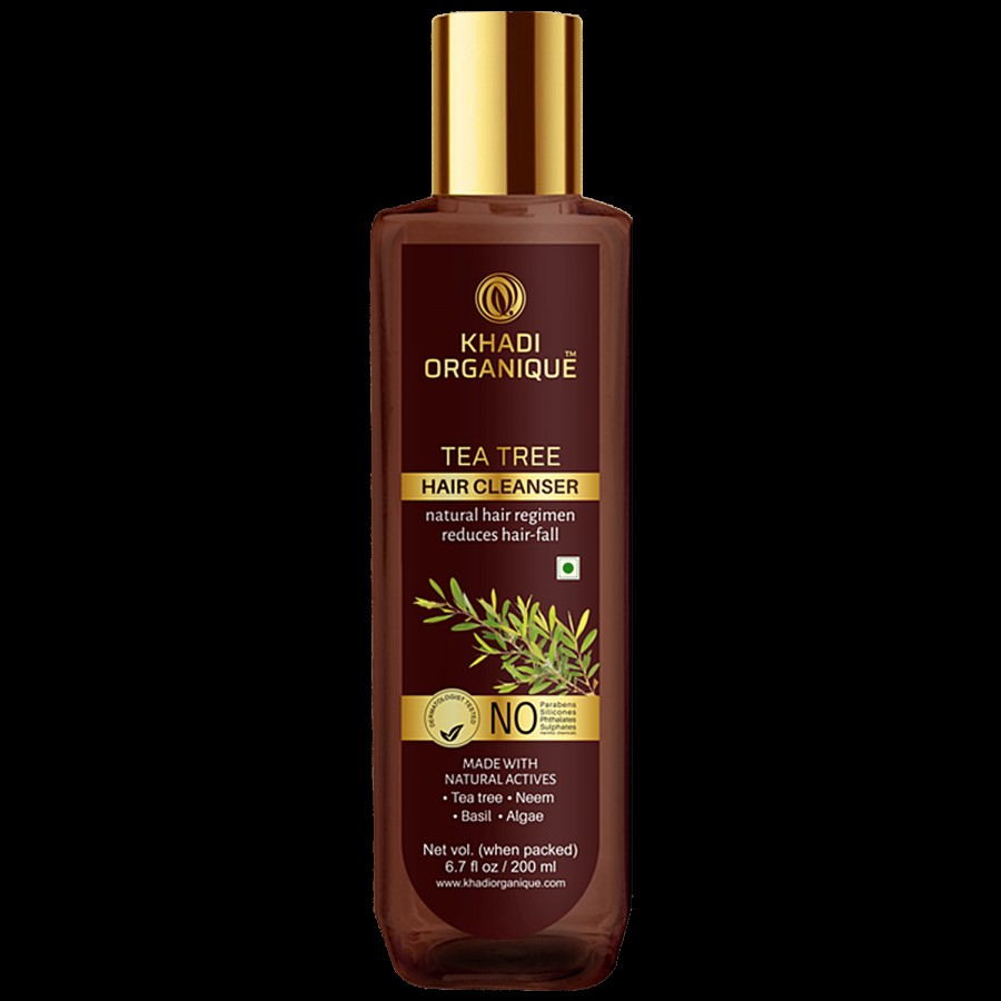 Khadi Organique Tea Tree Hair Cleanser - With Neem